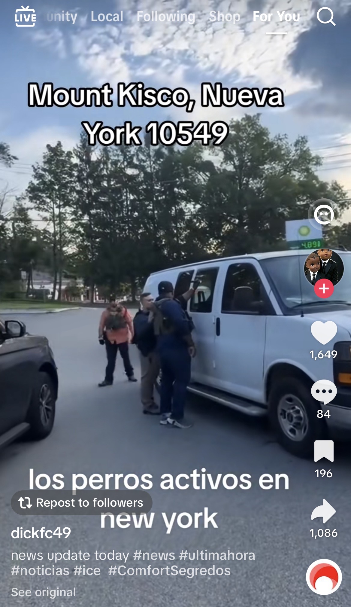 ICE 目击报告现场图片 · 540 E Main St, Mt Kisco, NY 10549, USA