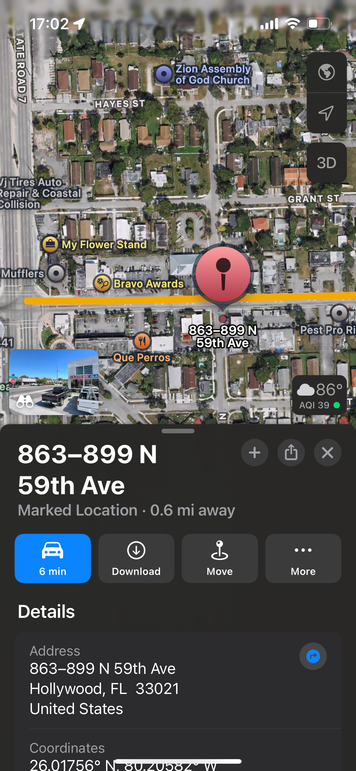 ICE 目击报告现场图片 · 899 N 59th Ave, Hollywood, FL 33021, USA