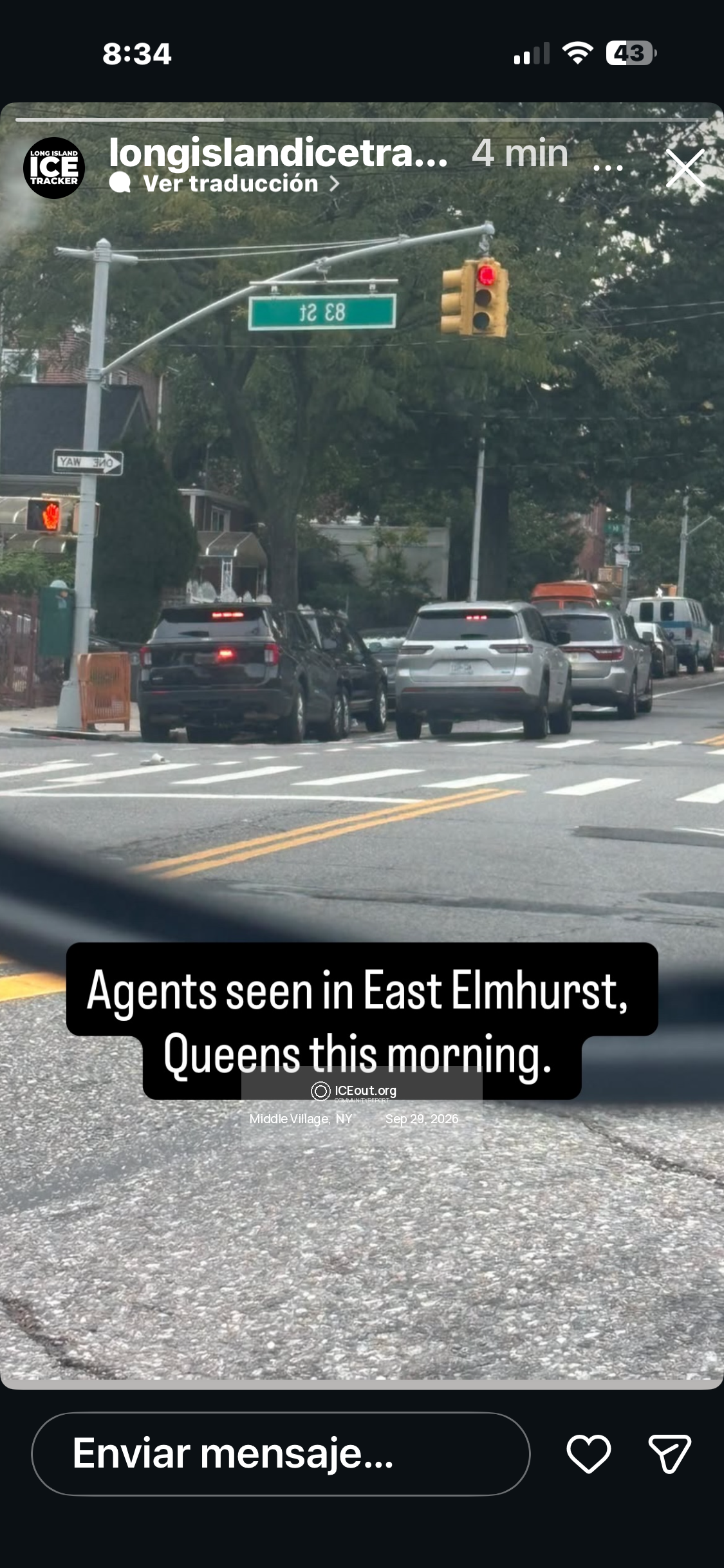 ICE 目击报告现场图片 · 83rd St, Middle Village, NY, USA